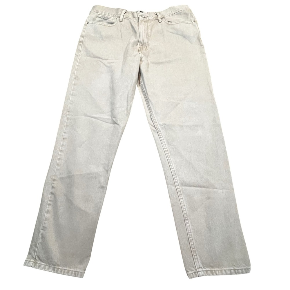 BDG Dad Slim Tapered Fit Jeans Mens 34x32 Tan Khaki Denim Pants Urban Outfitters